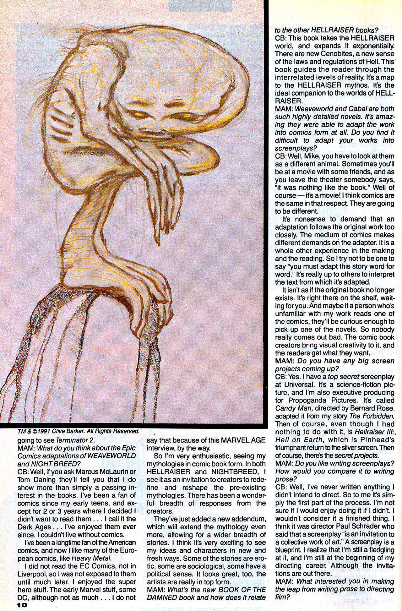 Read online Marvel Age comic -  Issue #107 - 12