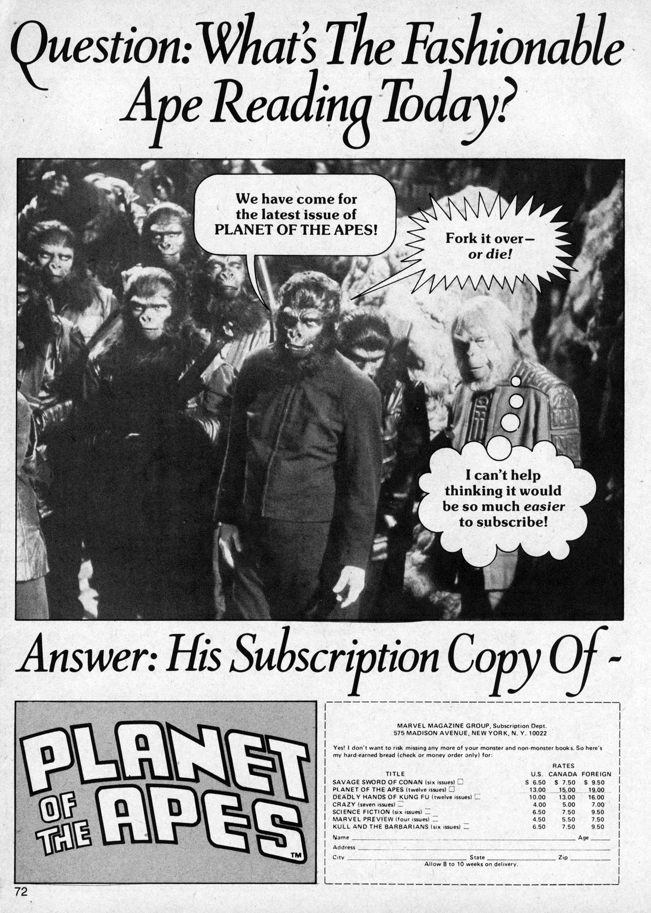 Read online Planet of the Apes comic -  Issue #10 - 70