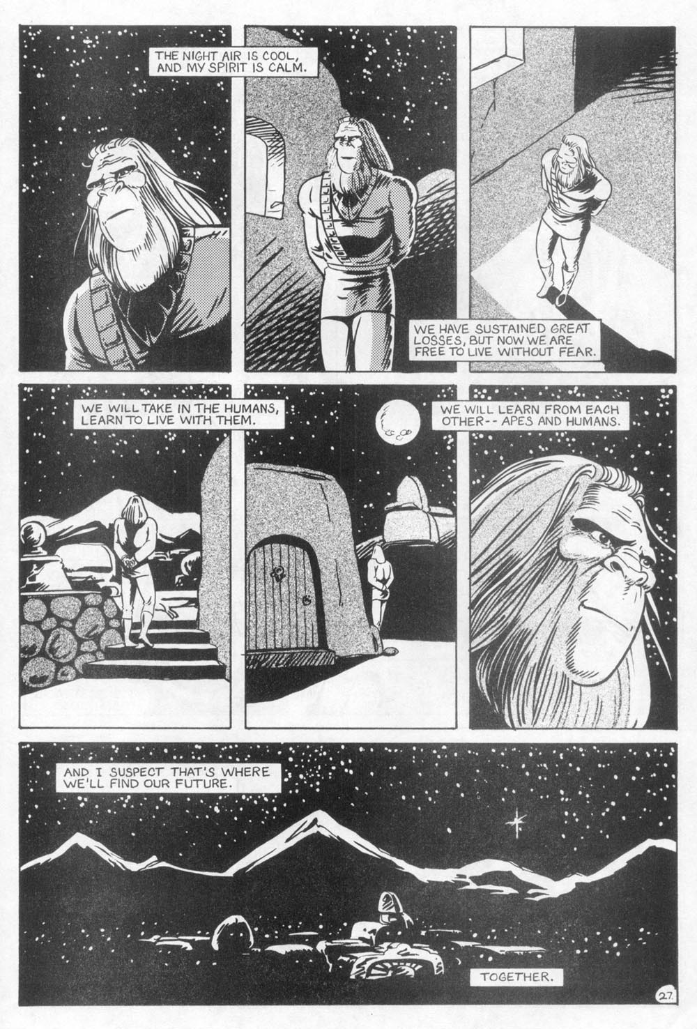 Read online Planet of the Apes (1990) comic -  Issue #24 - 30