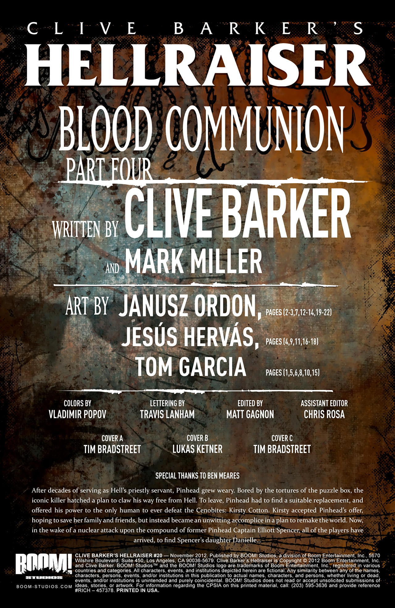 Read online Clive Barker's Hellraiser (2011) comic -  Issue #20 - 4