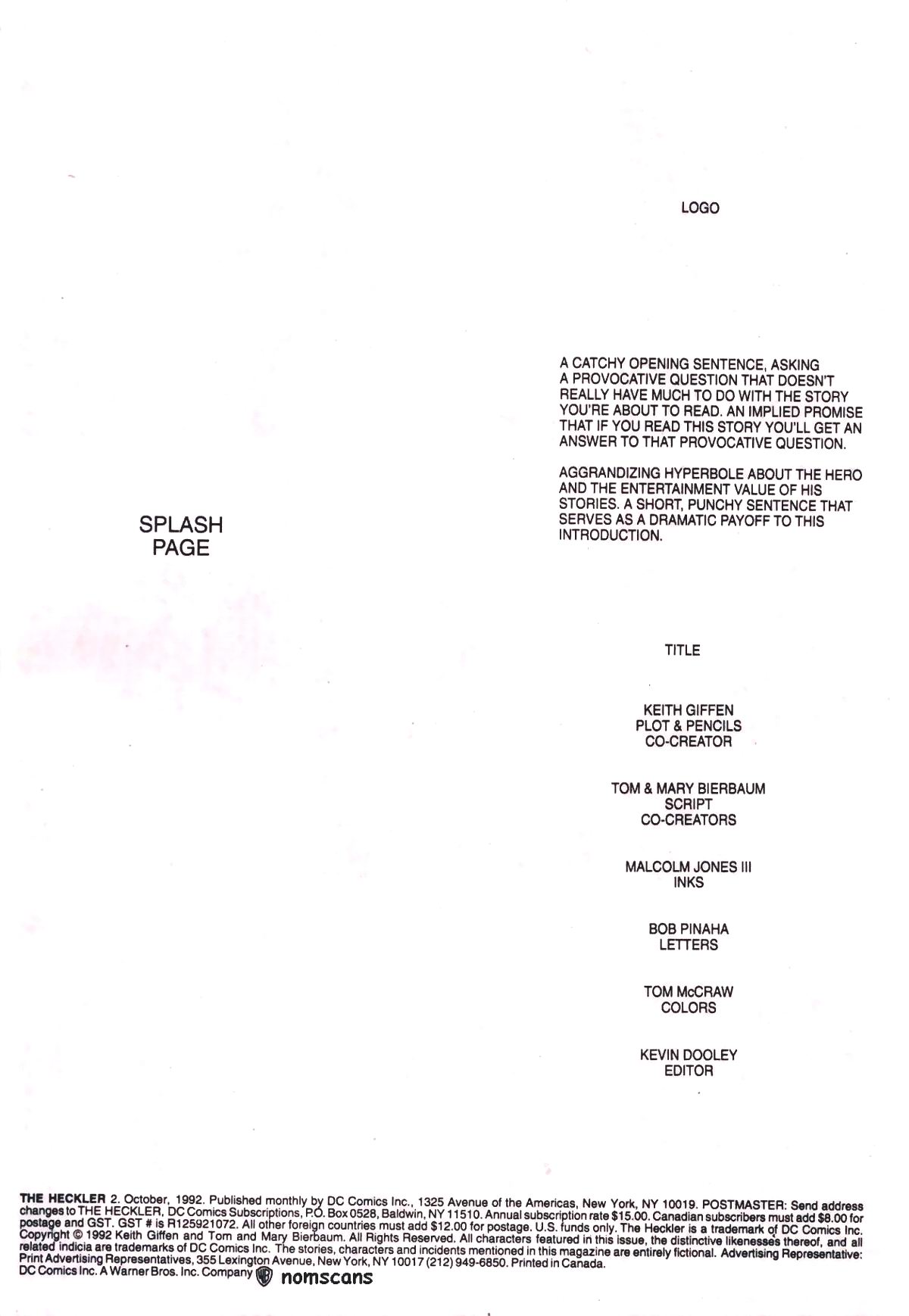 Read online Heckler comic -  Issue #2 - 3