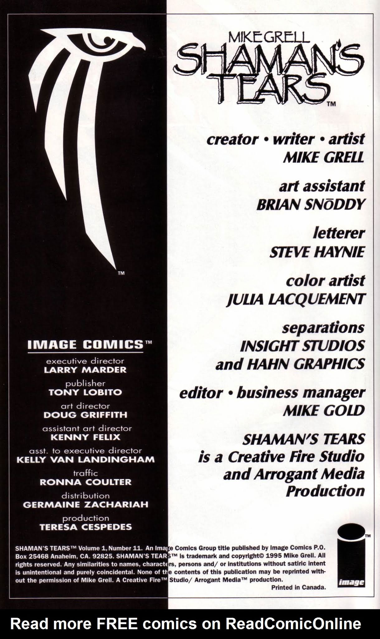 Read online Shaman's Tears comic -  Issue #11 - 2