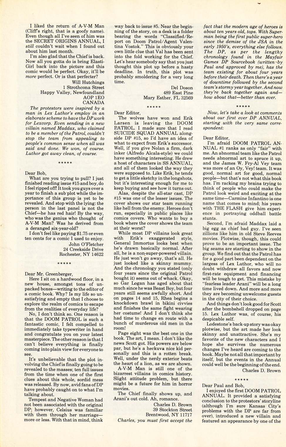 Read online Doom Patrol (1987) comic -  Issue #19 - 25