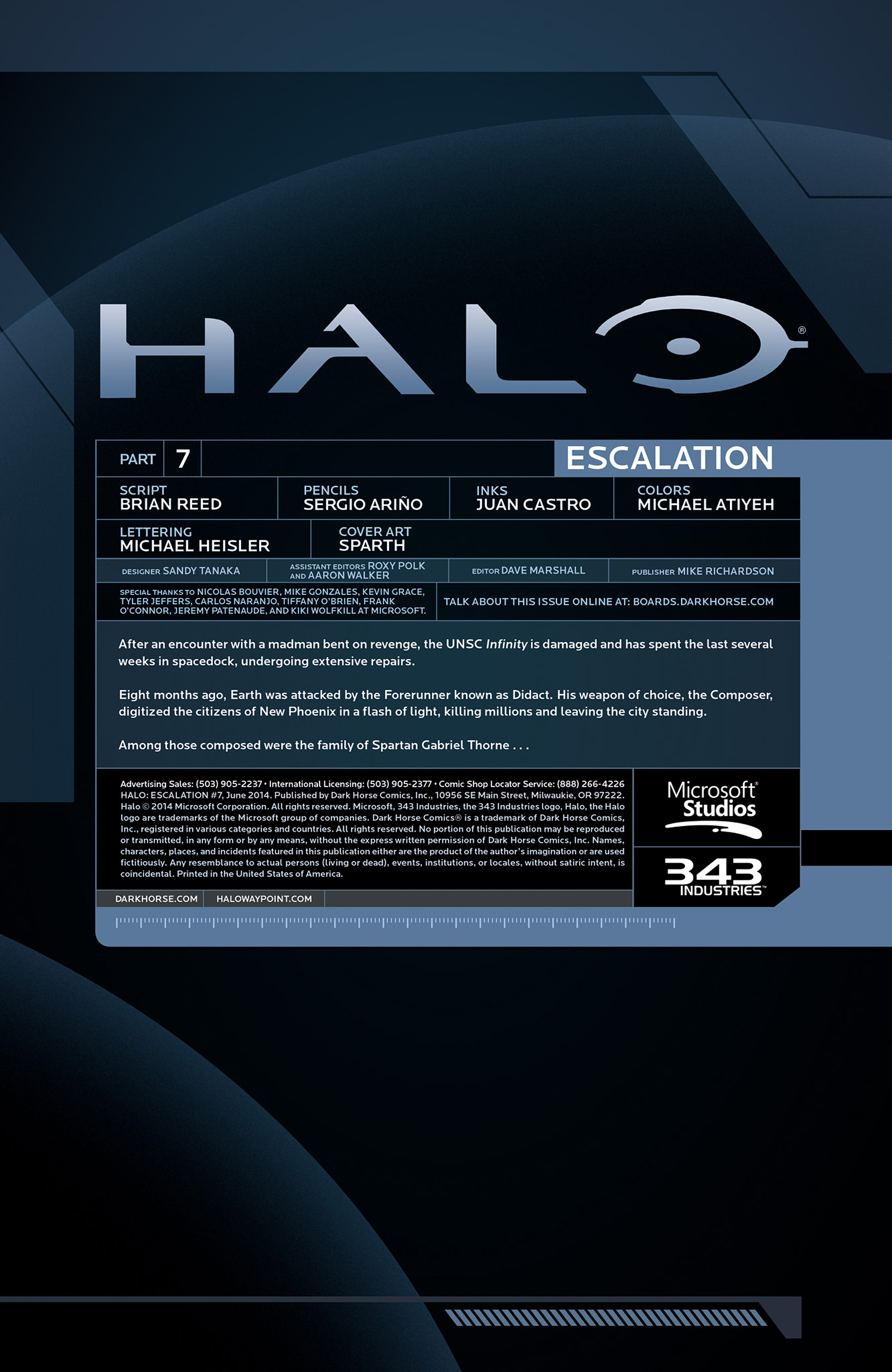 Read online Halo: Escalation comic -  Issue #7 - 2