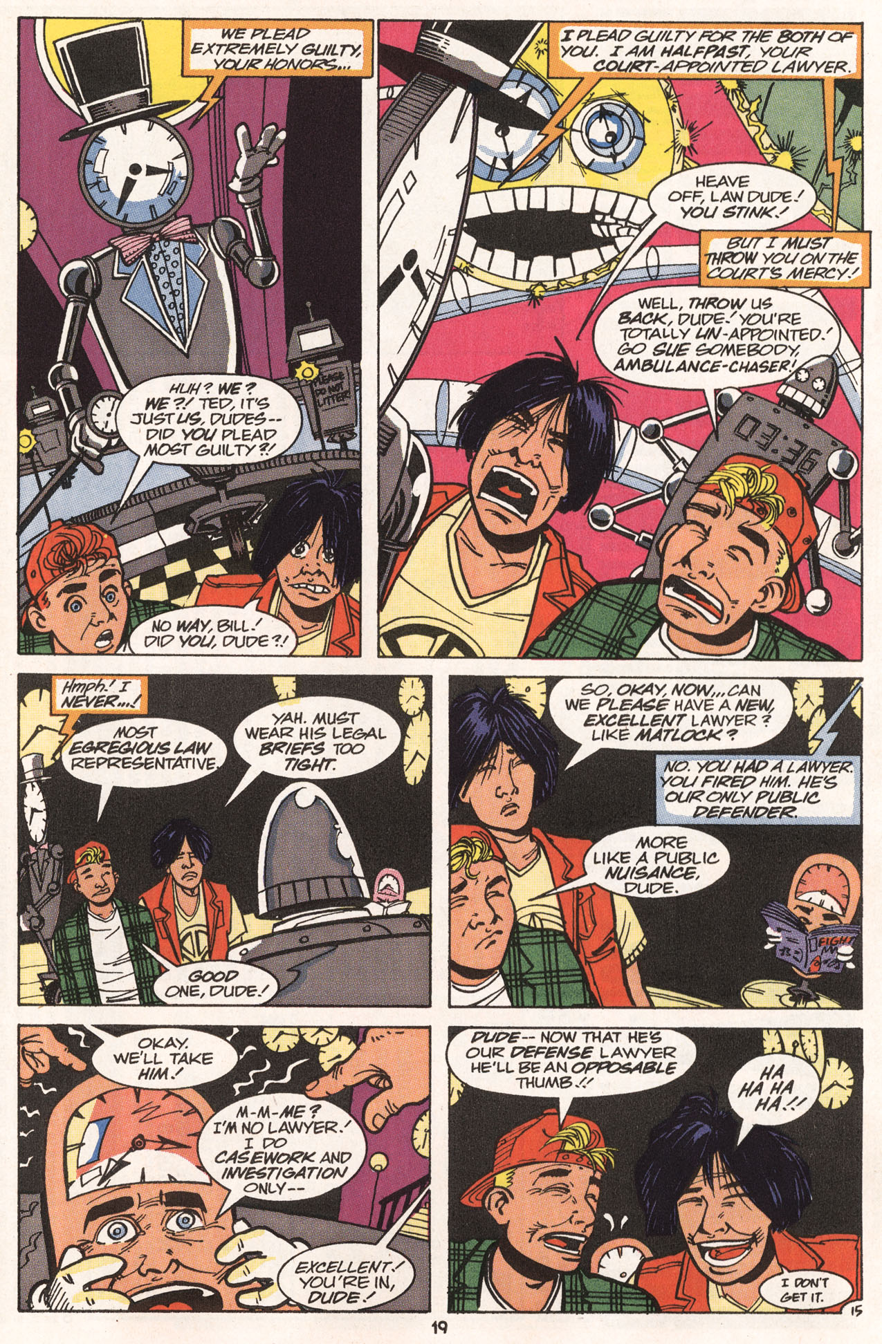 Read online Bill & Ted's Excellent Comic Book comic -  Issue #6 - 21