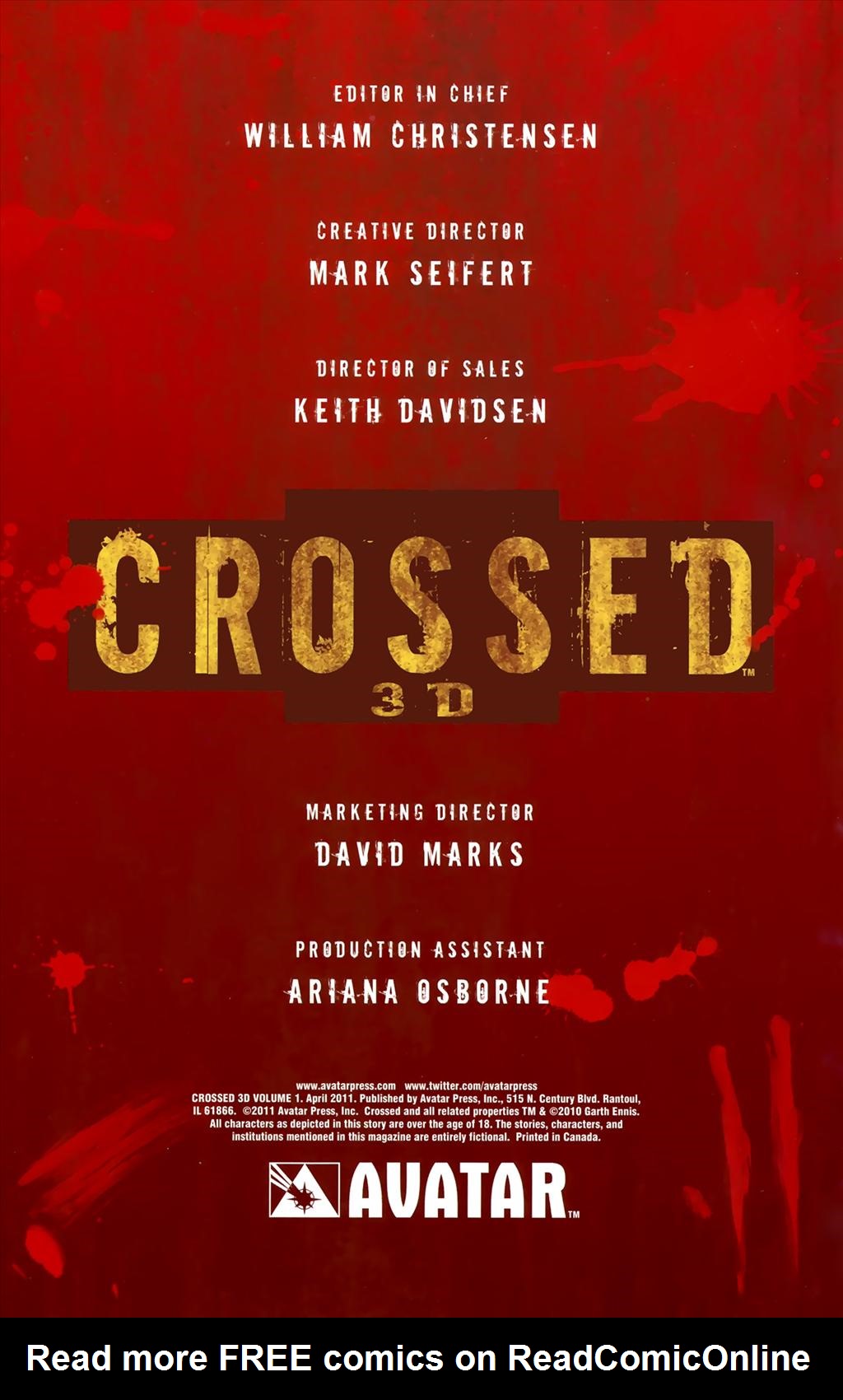 Read online Crossed 3D comic -  Issue # Full - 5