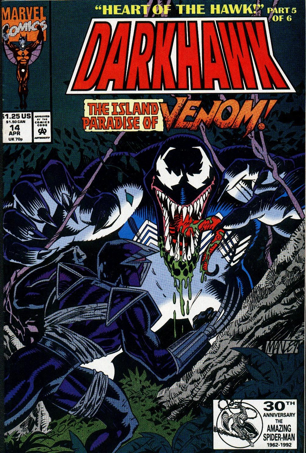 Read online Darkhawk (1991) comic -  Issue #14 - 1