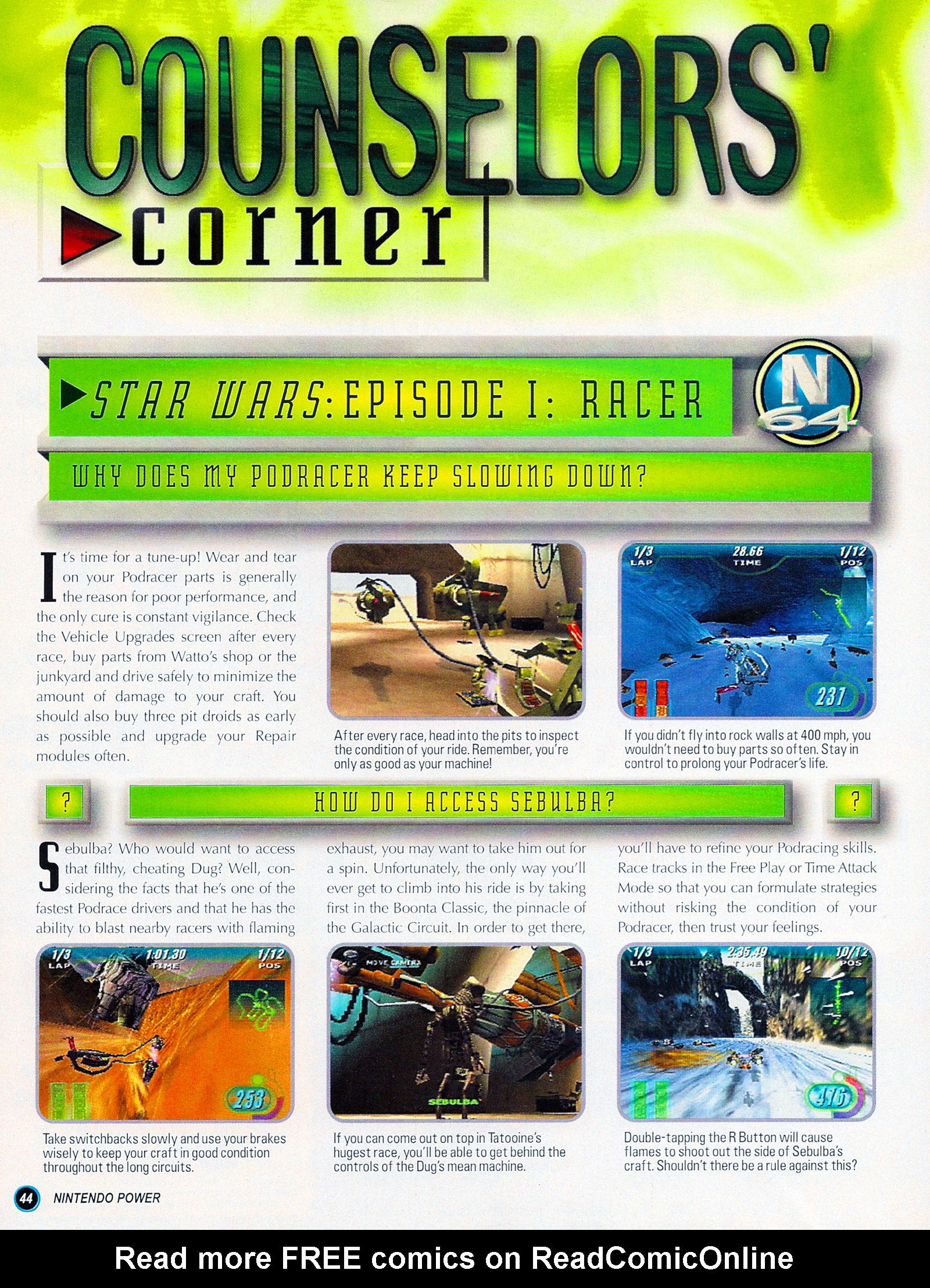 Read online Nintendo Power comic -  Issue #123 - 46