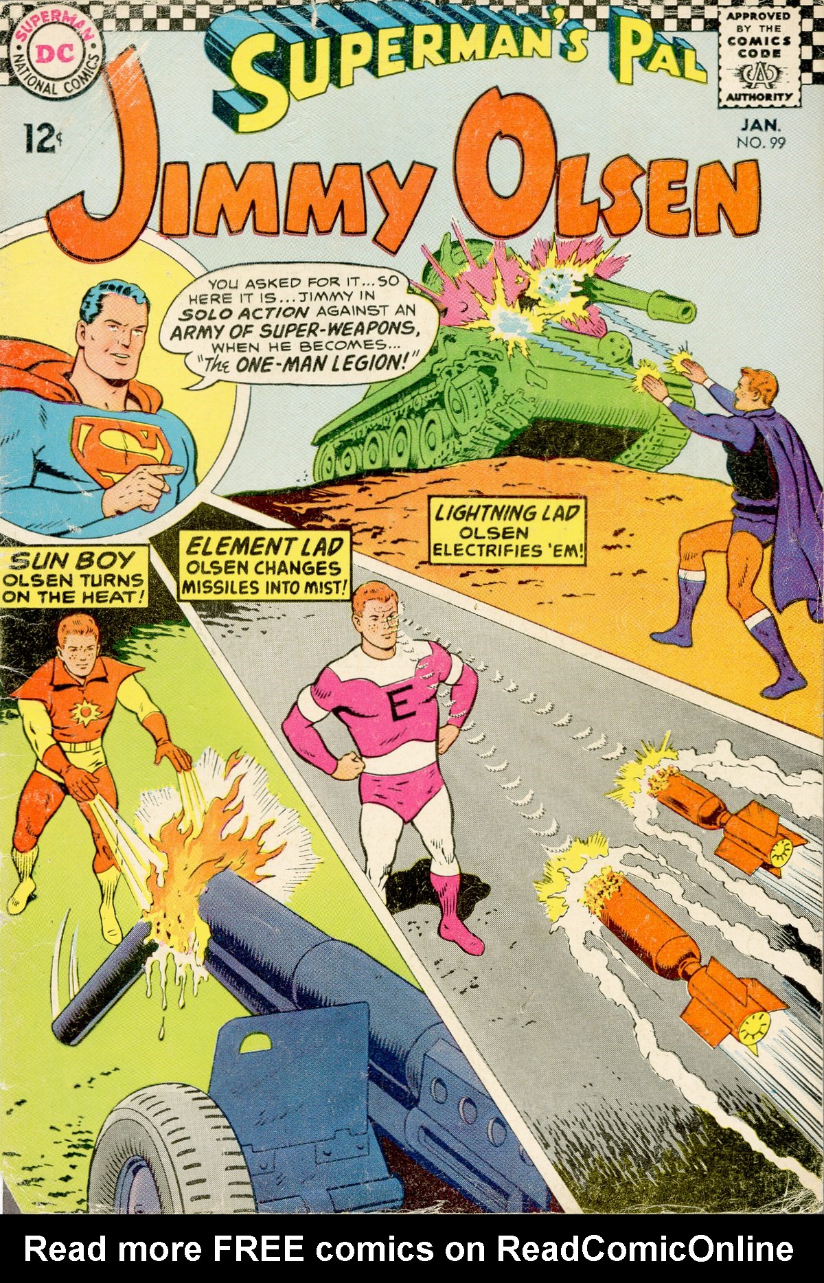 Read online Superman's Pal Jimmy Olsen comic -  Issue #99 - 1