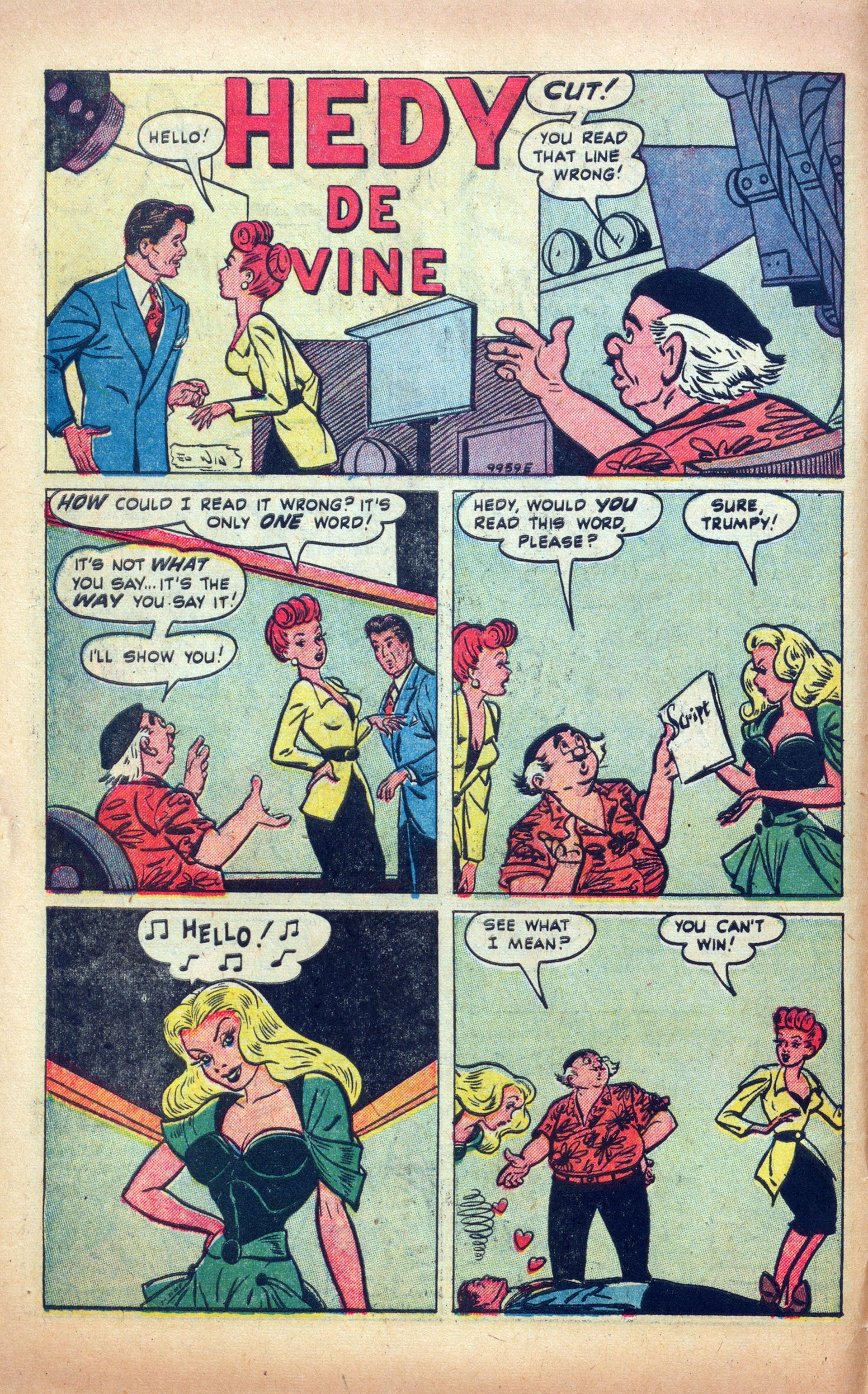 Read online Hedy Of Hollywood Comics comic -  Issue #49 - 8