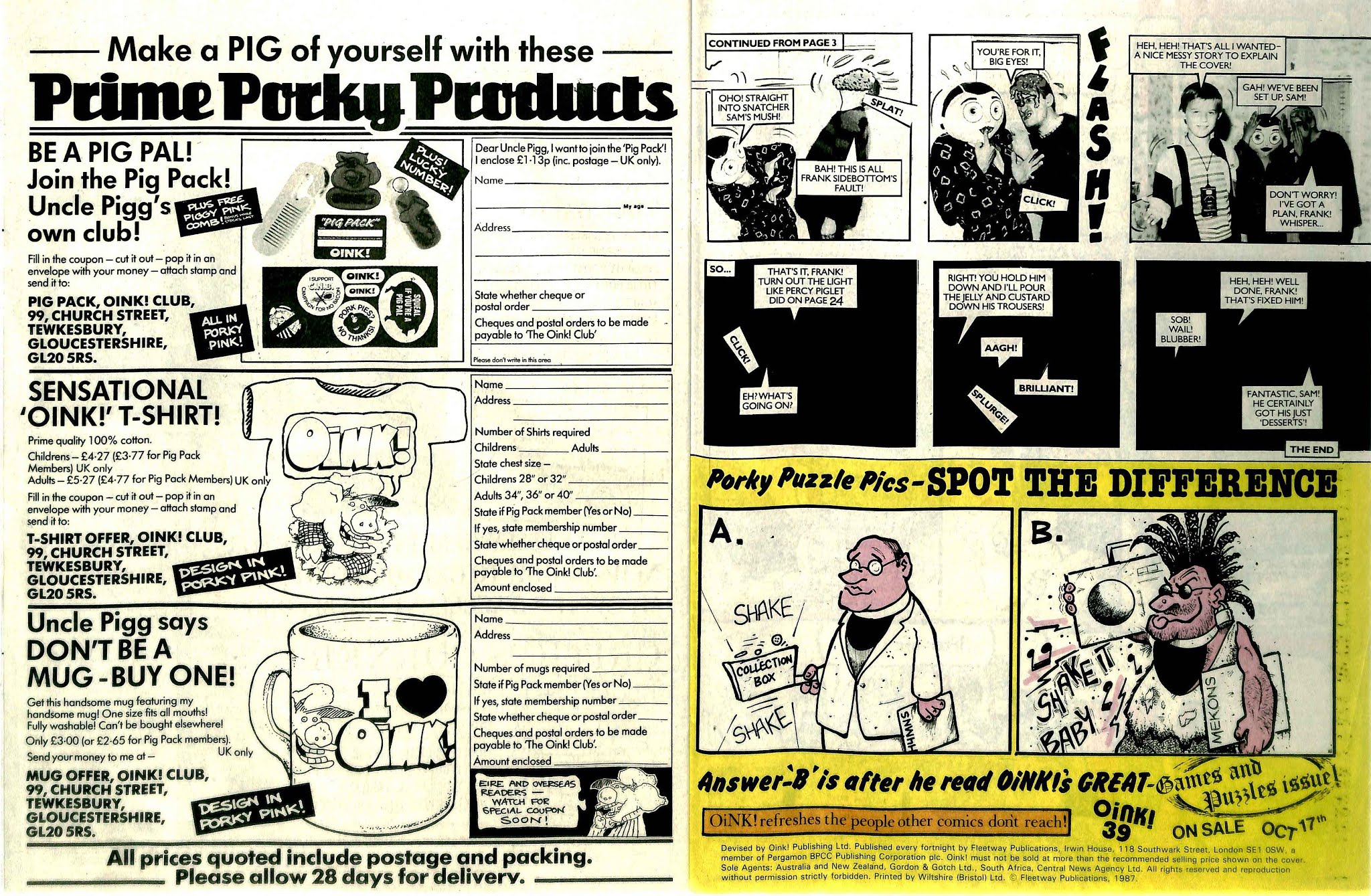 Read online Oink! comic -  Issue #38 - 16