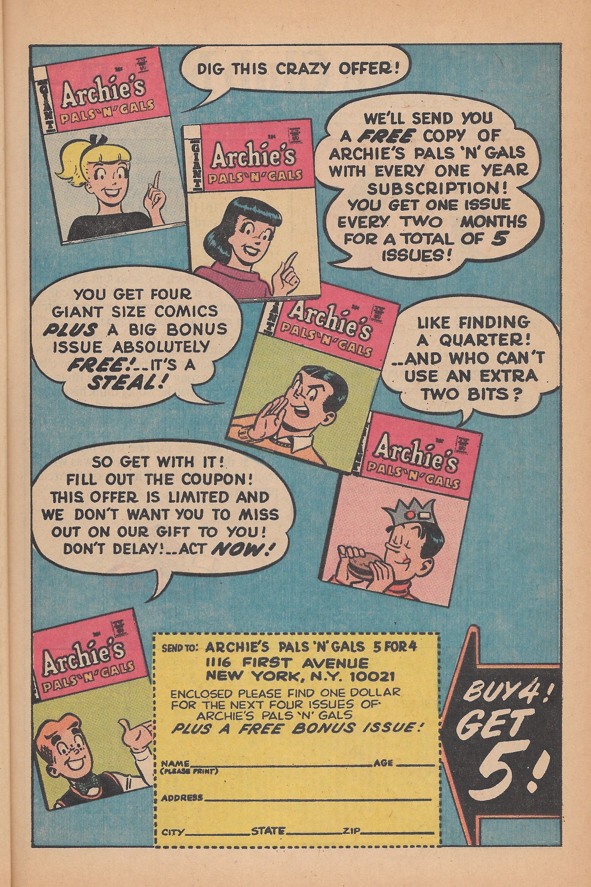 Read online Archie's Pals 'N' Gals (1952) comic -  Issue #57 - 31