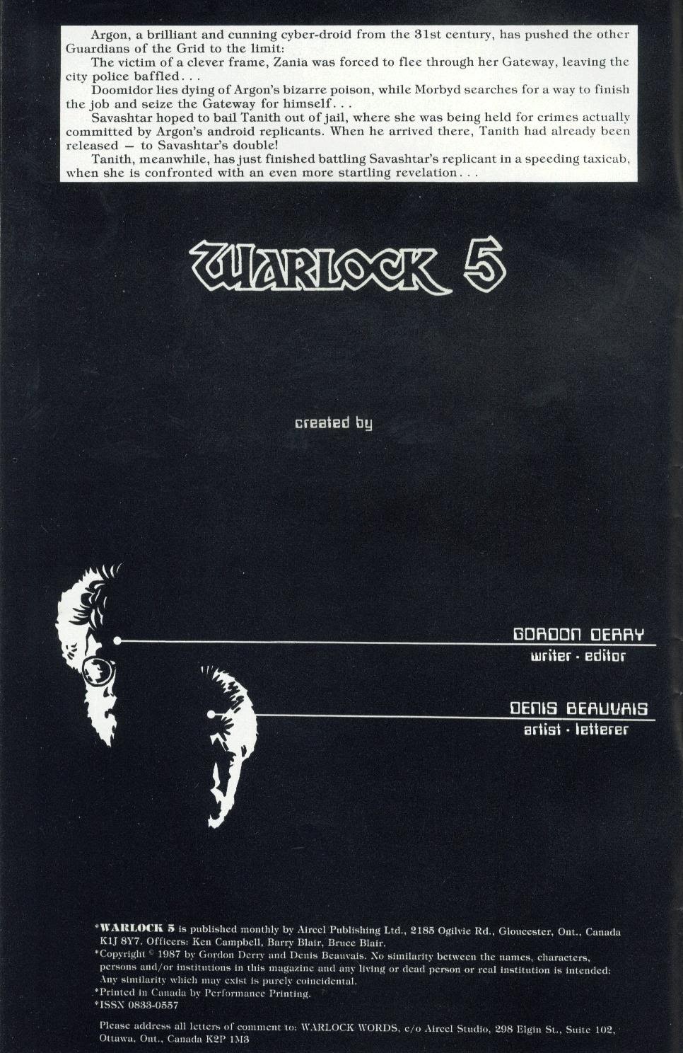 Read online Warlock 5 comic -  Issue #10 - 2