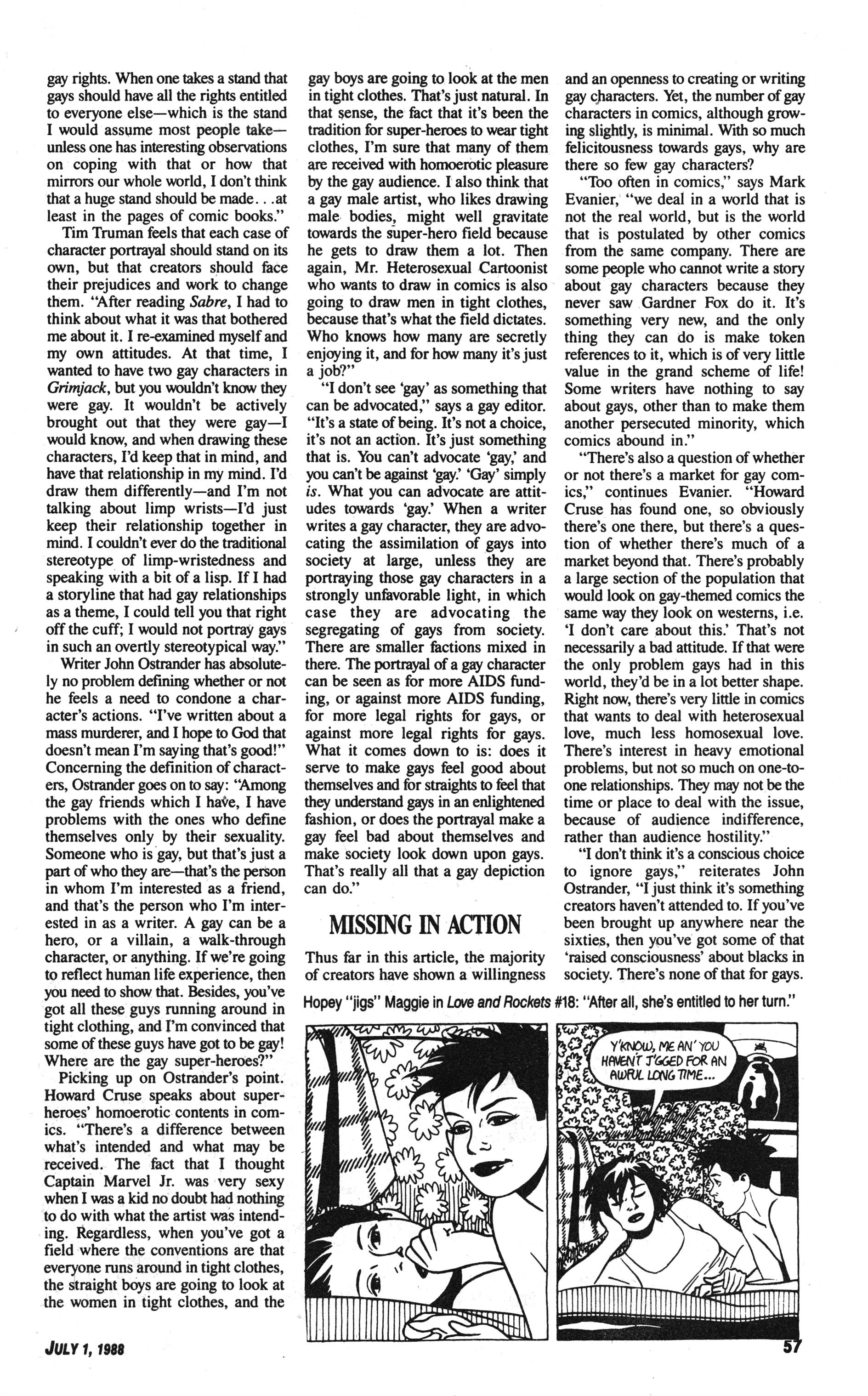 Read online Amazing Heroes comic -  Issue #144 - 57