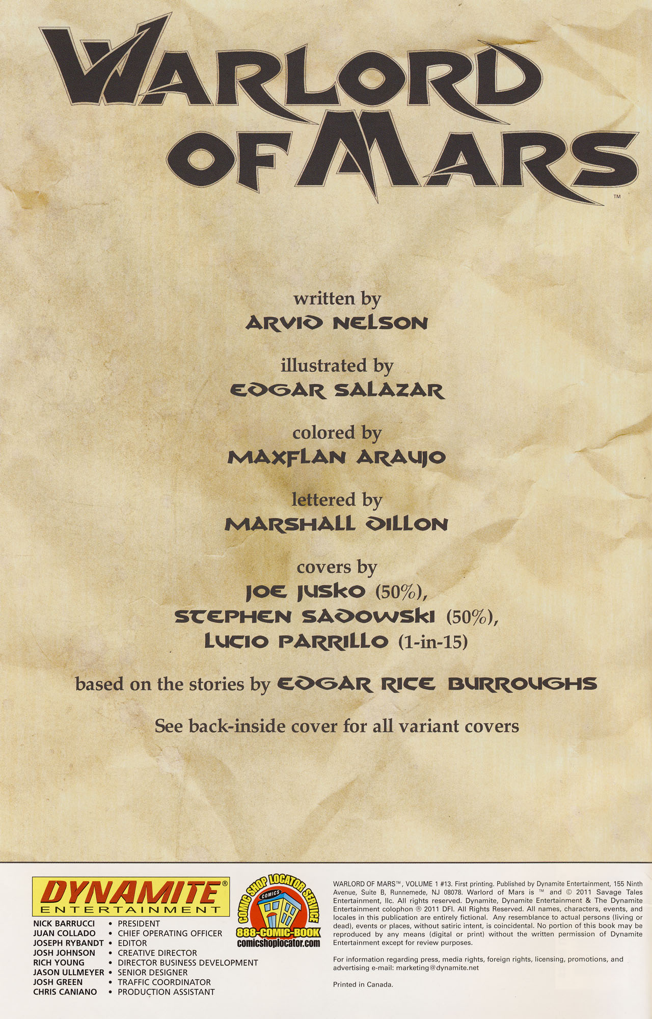 Read online Warlord of Mars comic -  Issue #13 - 2