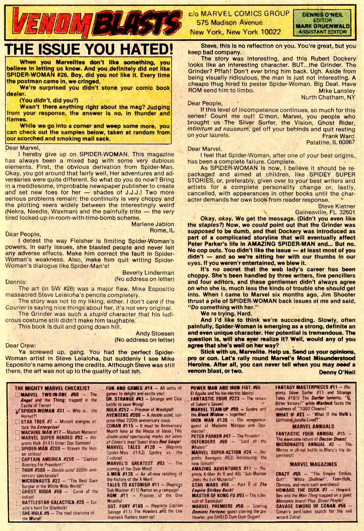 Read online Spider-Woman (1978) comic -  Issue #31 - 22