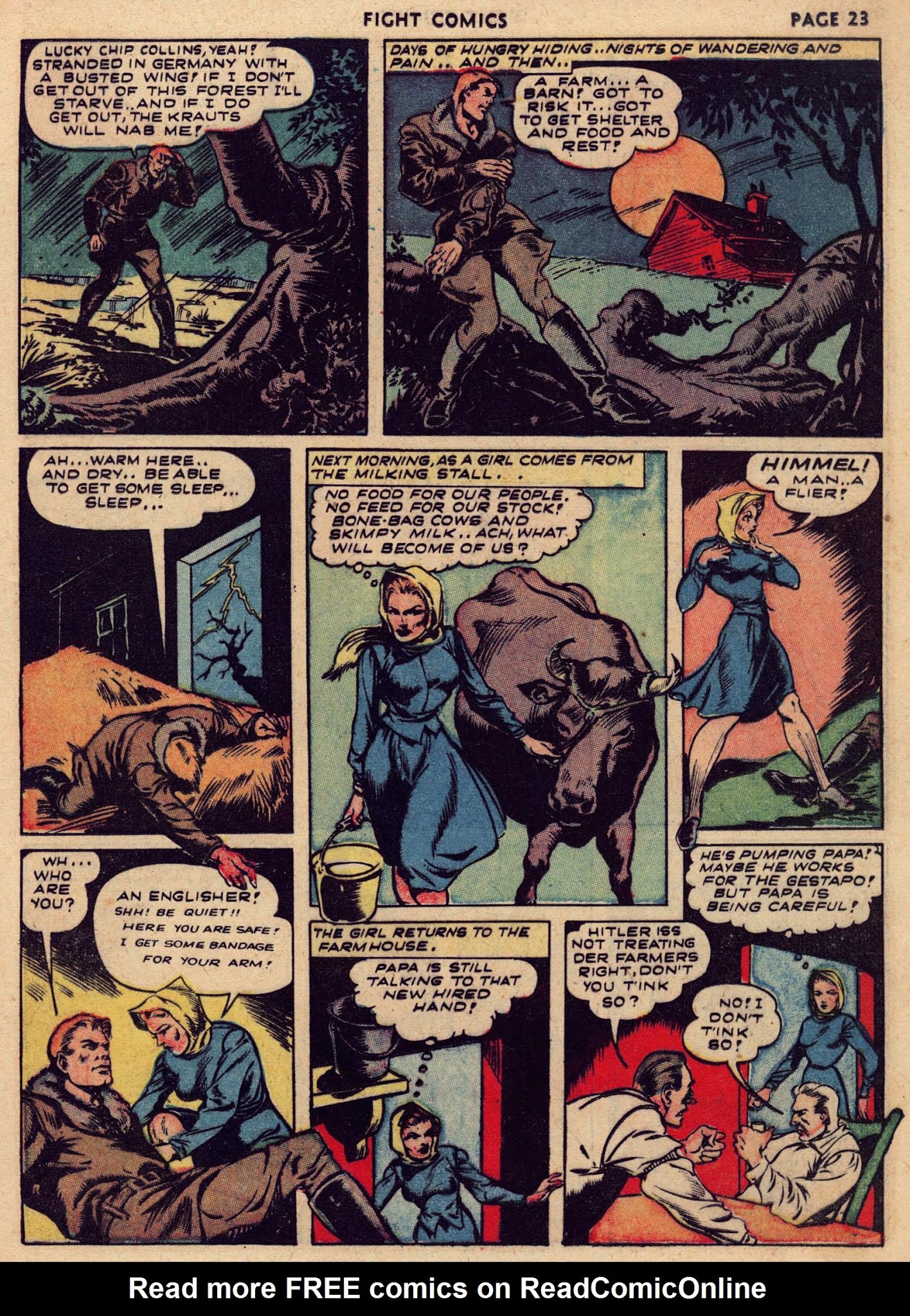 Read online Fight Comics comic -  Issue #24 - 25