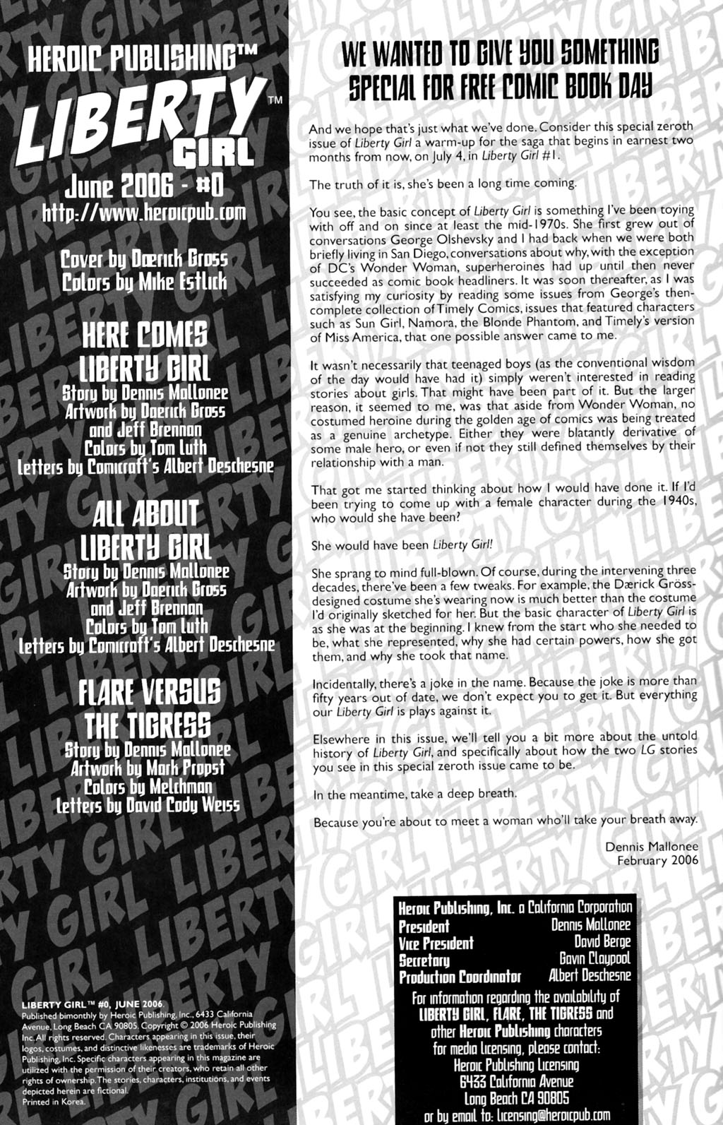 Read online Liberty Girl comic -  Issue #0 - 2