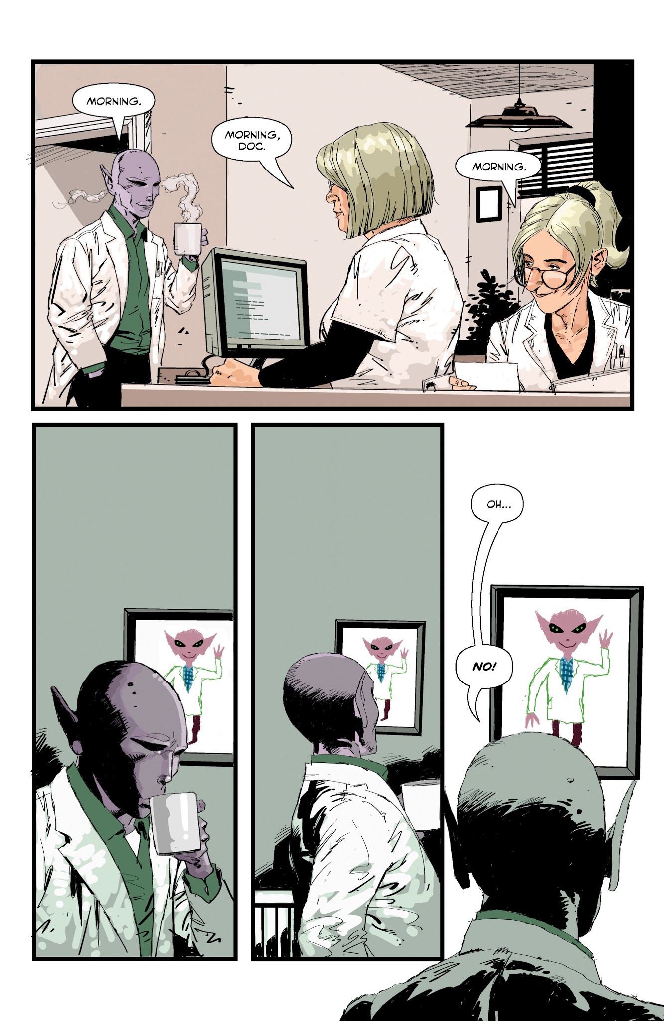 Read online Resident Alien: An Alien in New York comic -  Issue #1 - 6