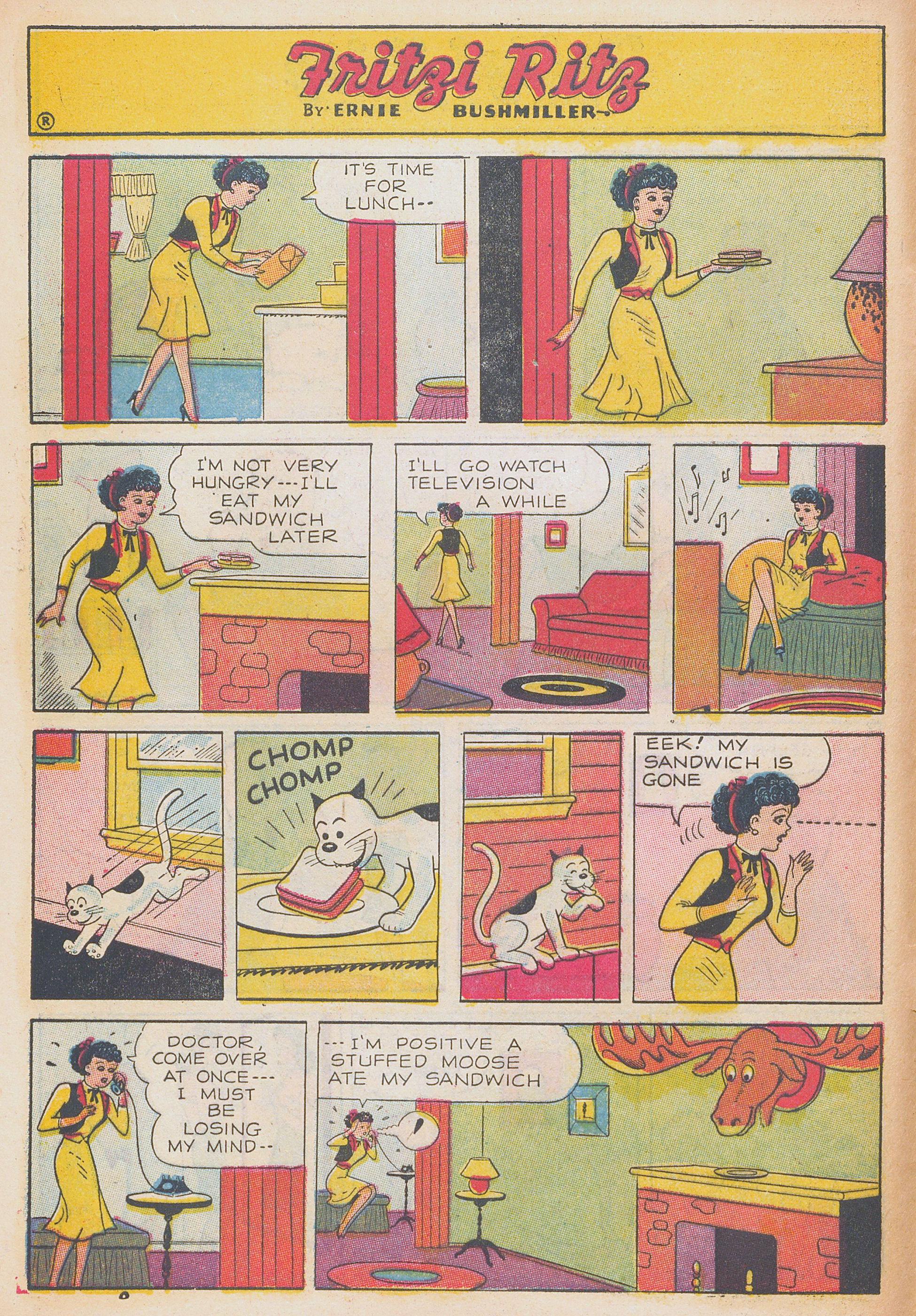 Read online Fritzi Ritz (1953) comic -  Issue #44 - 8