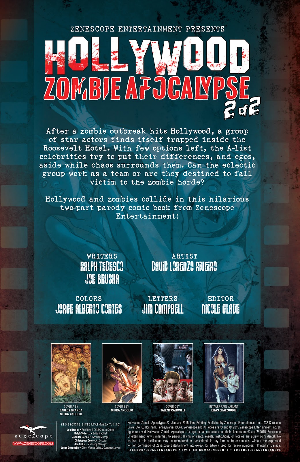 Hollywood Zombie Apocalypse issue 2 - Page 3