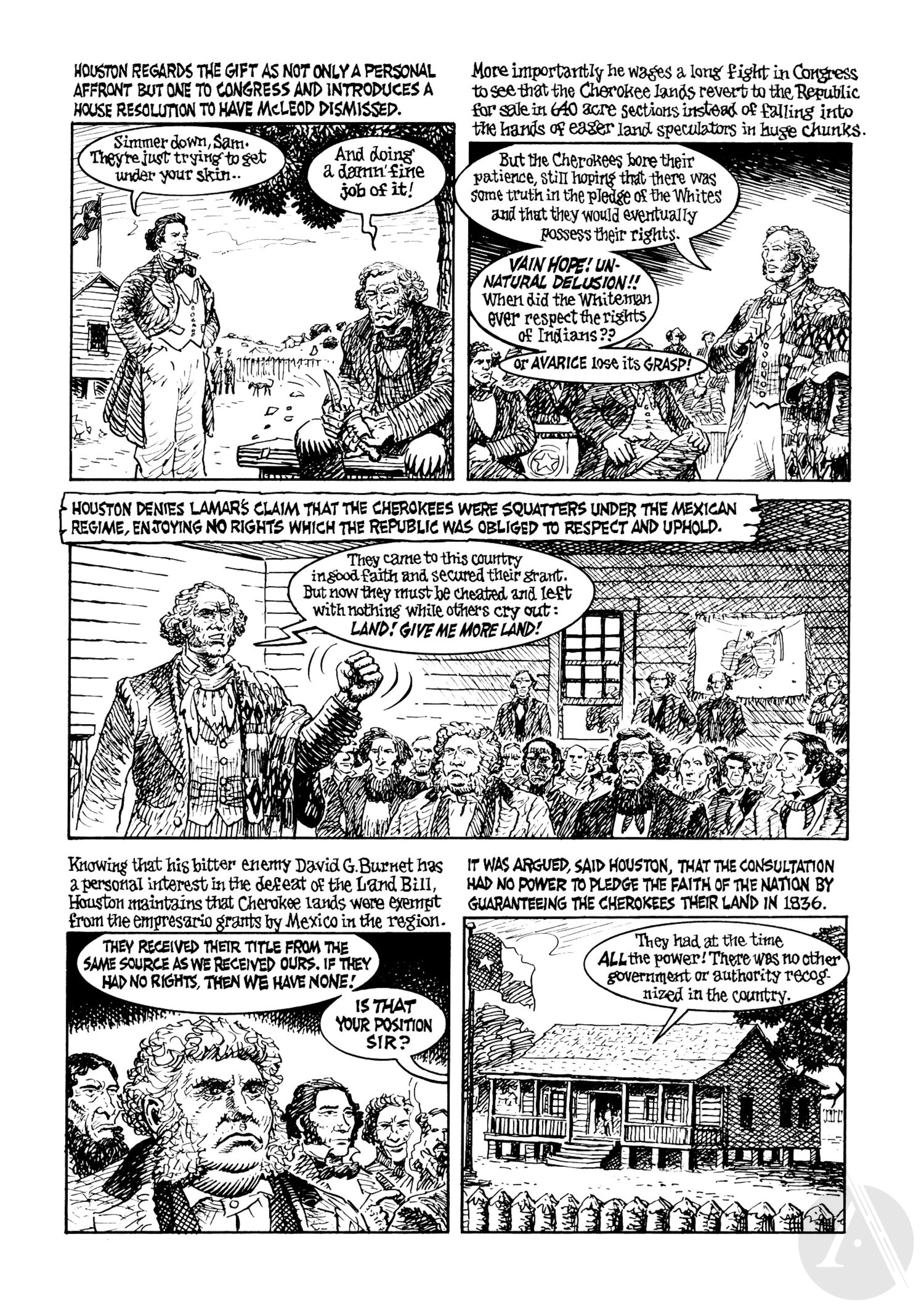 Read online Indian Lover: Sam Houston & the Cherokees comic -  Issue # TPB - 93