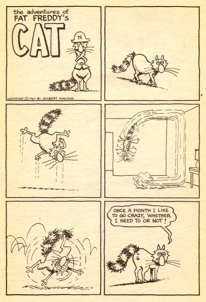 Read online Adventures of Fat Freddy's Cat comic -  Issue #5 - 38