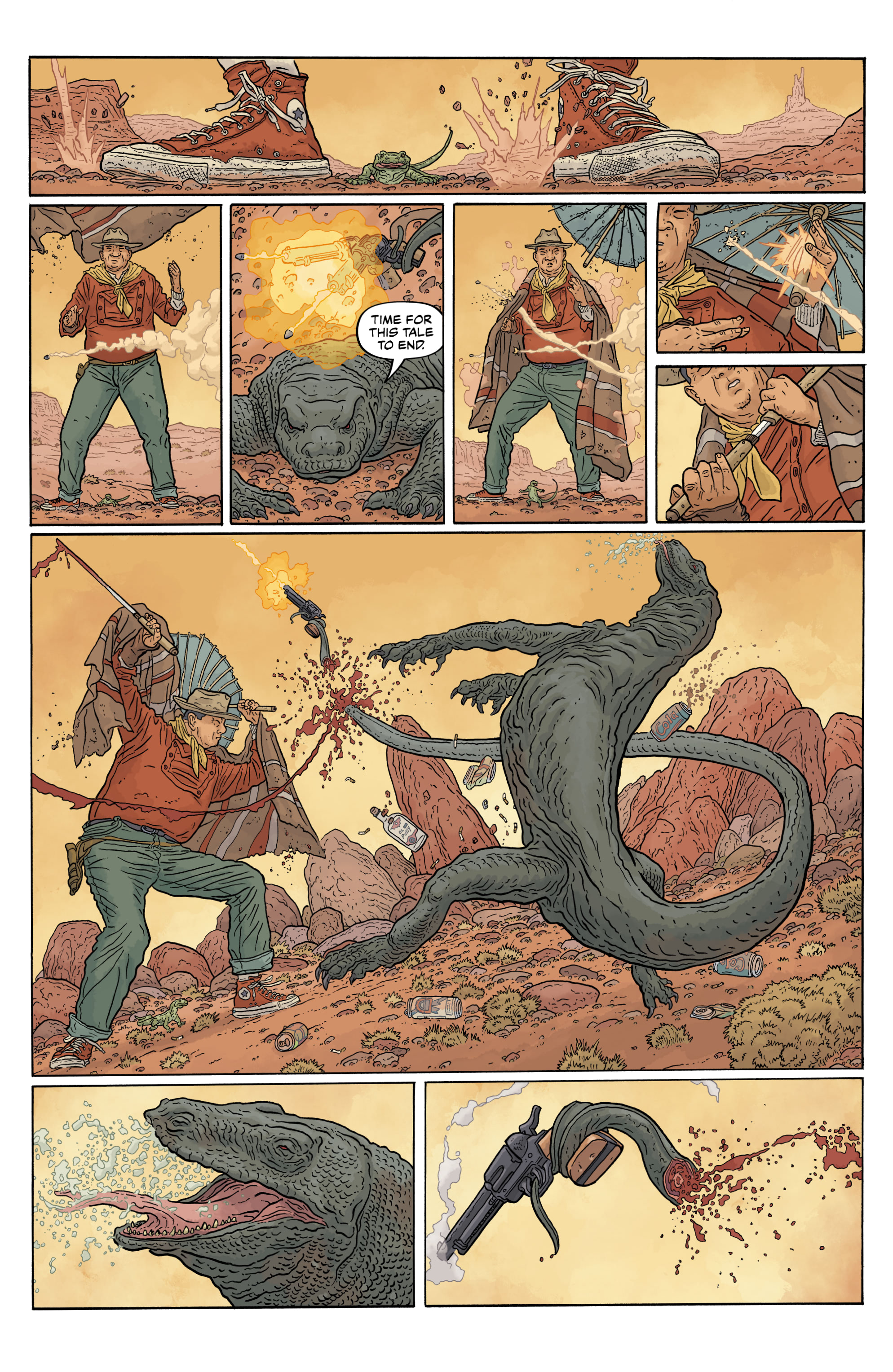 Read online Shaolin Cowboy: Cruel to Be Kin comic -  Issue #1 - 12