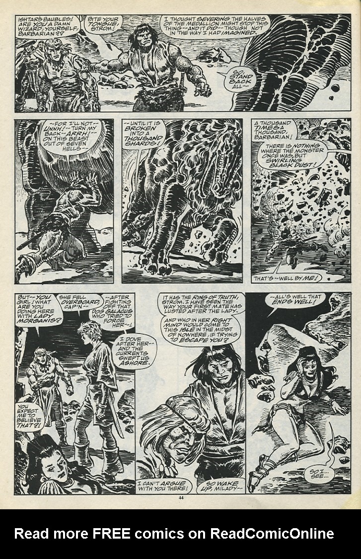 Read online The Savage Sword Of Conan comic -  Issue #196 - 46