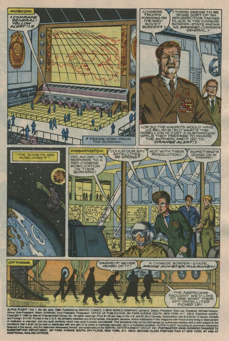Read online Alpha Flight (1983) comic -  Issue #60 - 2