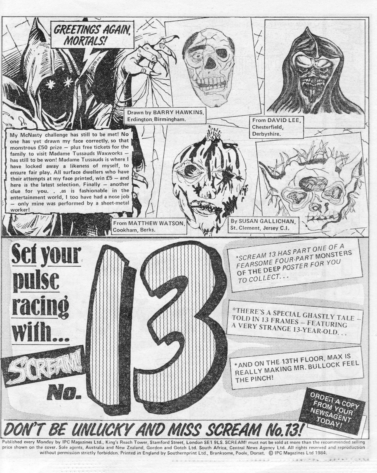 Read online Scream! (1984) comic -  Issue #12 - 25