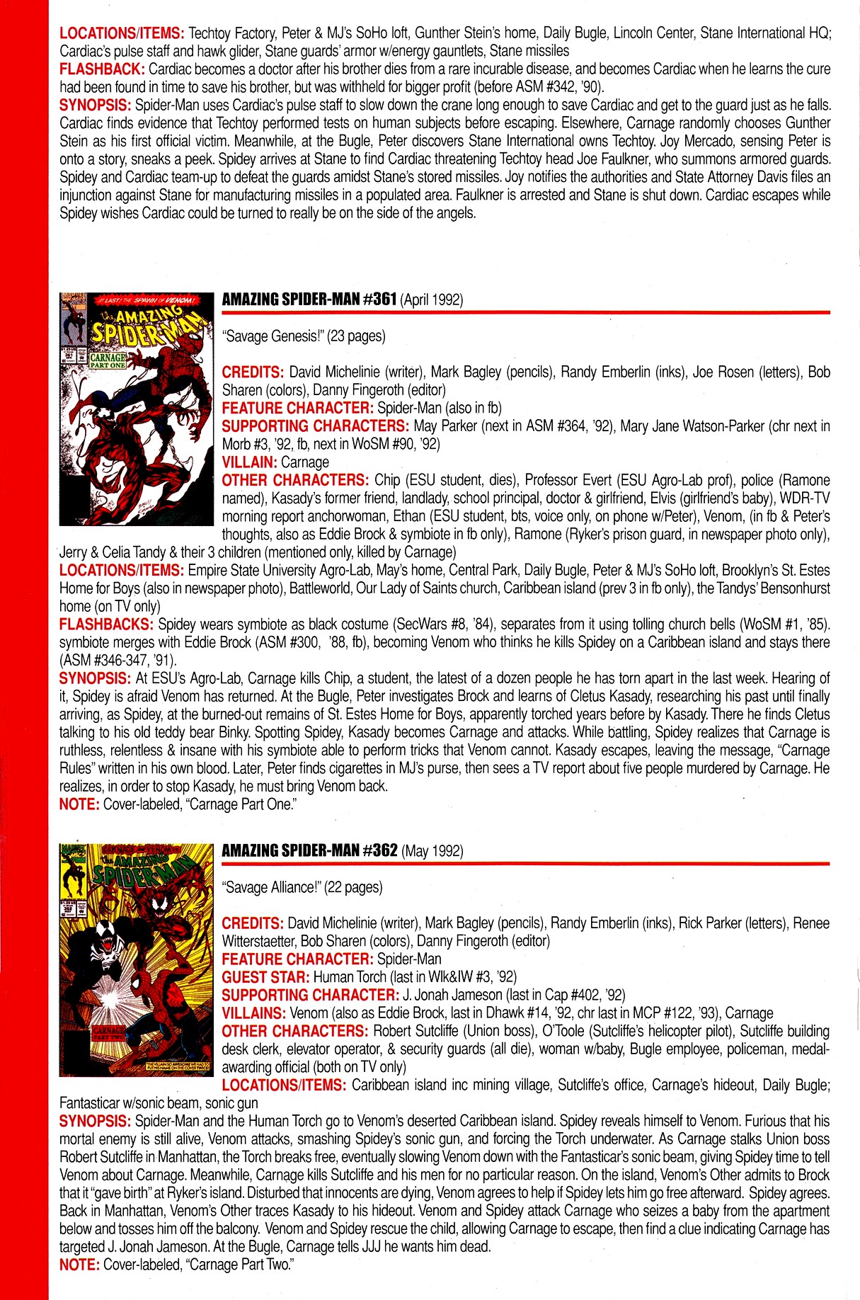 Read online Official Index to the Marvel Universe comic -  Issue #8 - 20