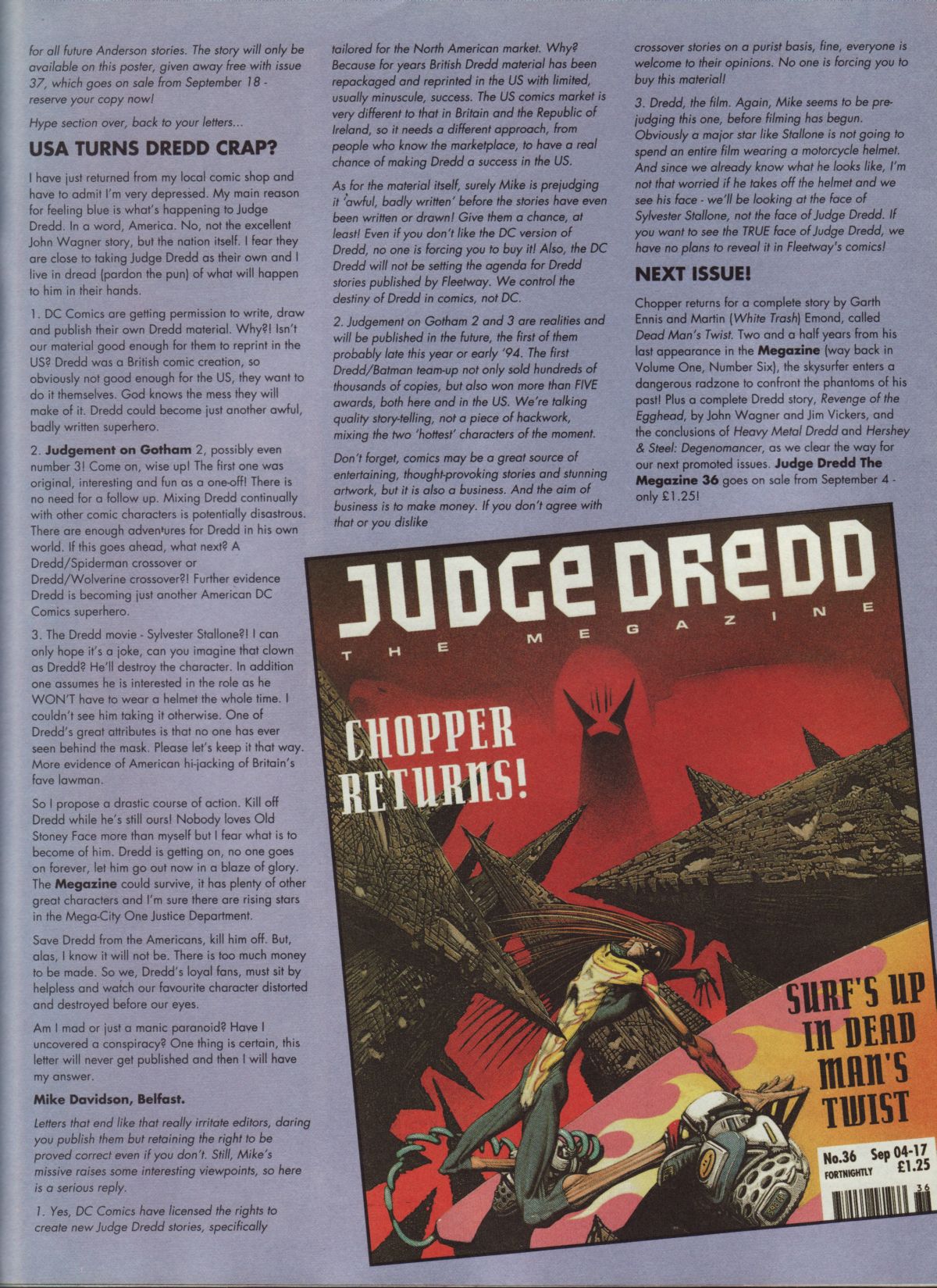 Read online Judge Dredd: The Megazine (vol. 2) comic -  Issue #35 - 34