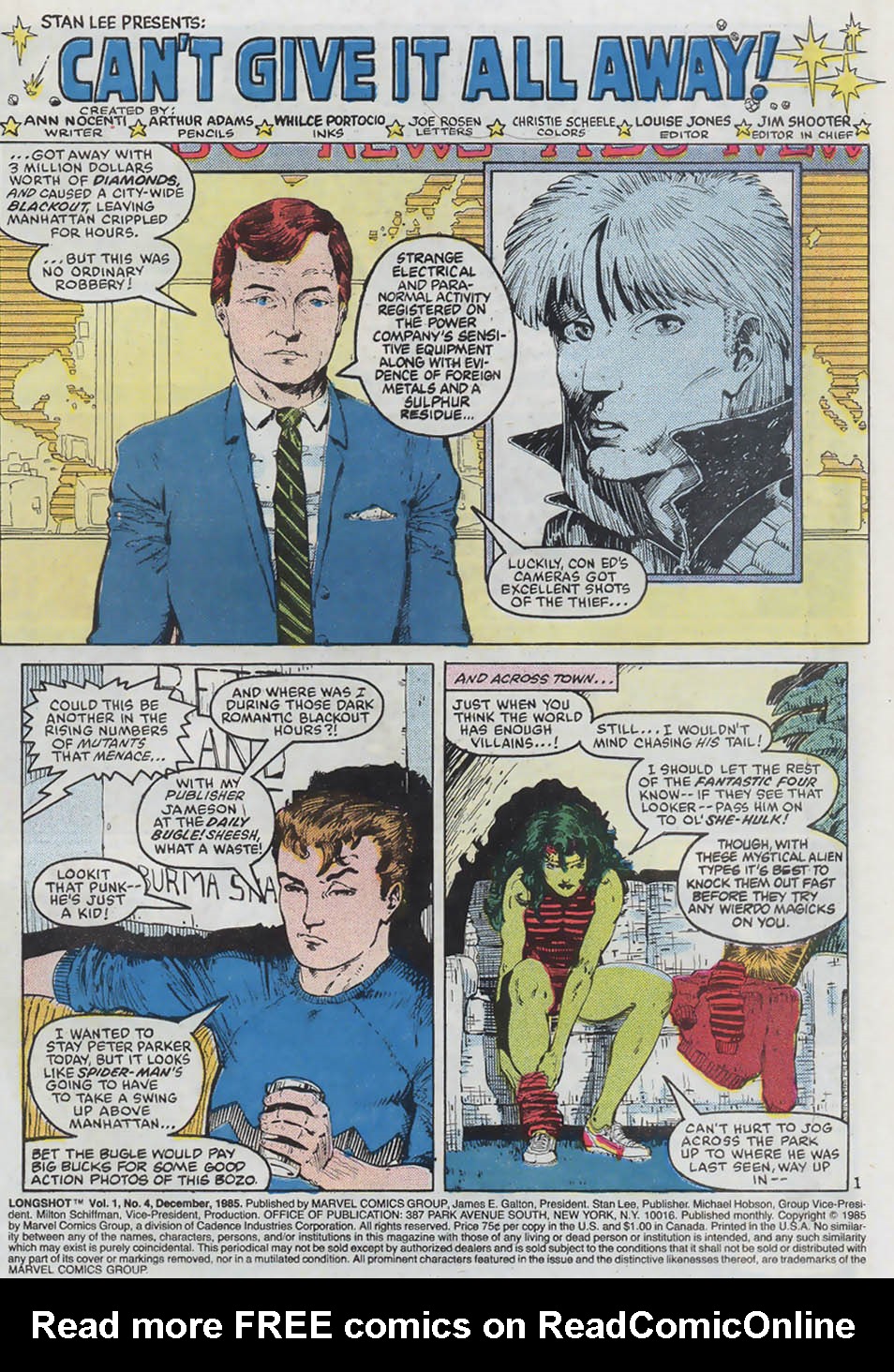 Read online Longshot (1985) comic -  Issue #4 - 2