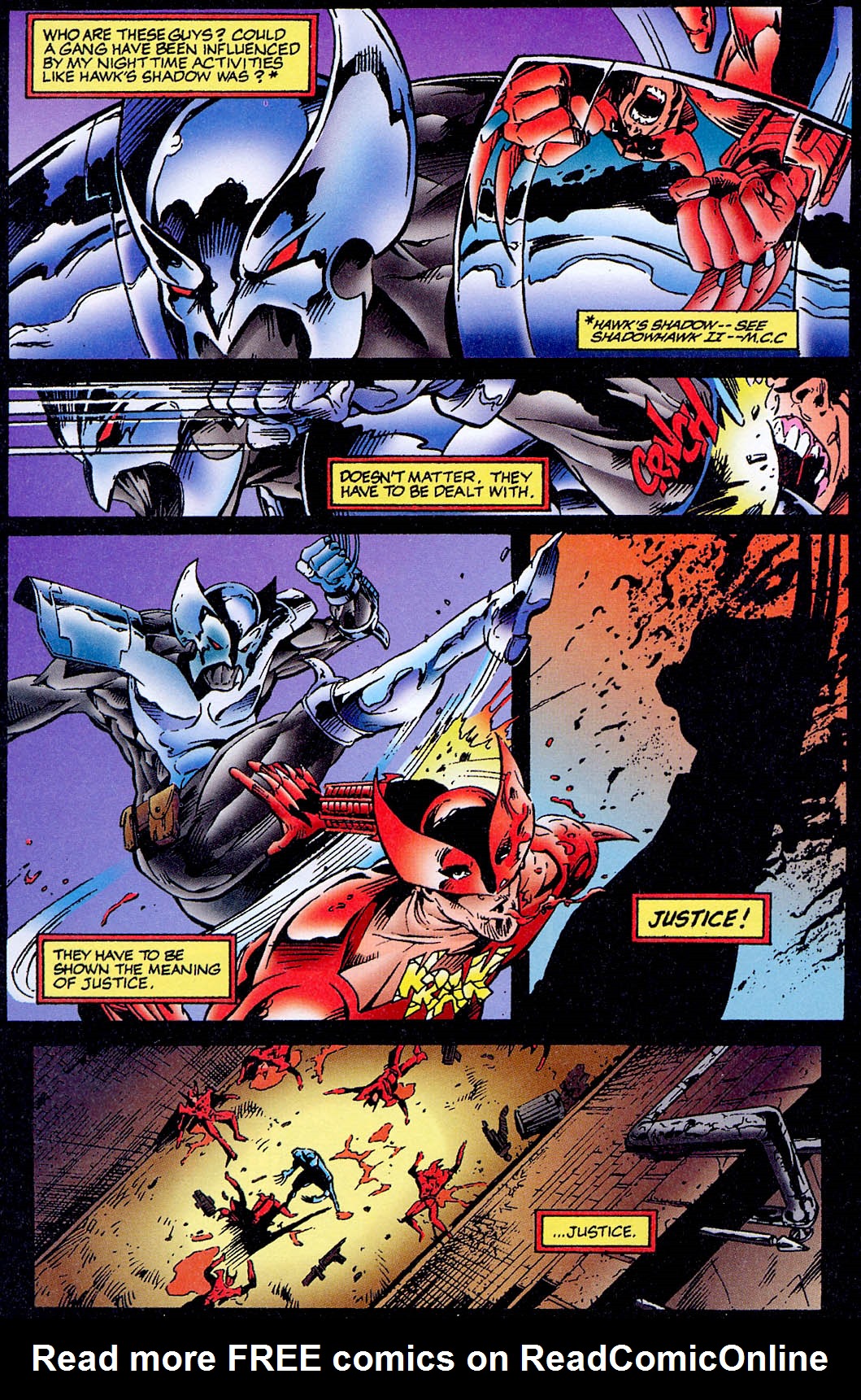 Read online Vampirella/Shadowhawk: Creatures of the Night comic -  Issue # Full - 21
