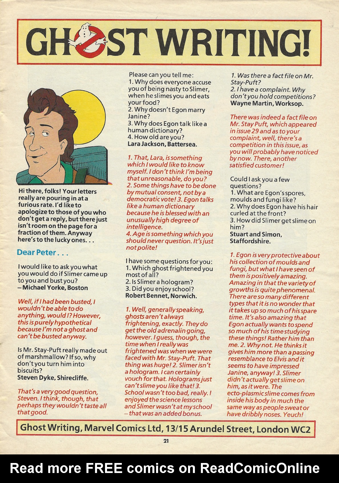Read online The Real Ghostbusters comic -  Issue #43 - 21