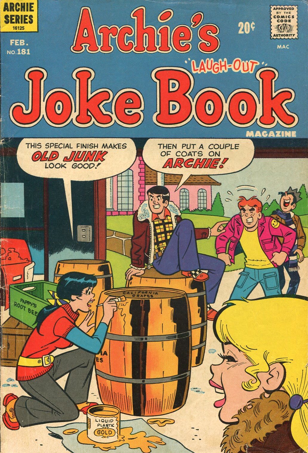 Read online Archie's Joke Book Magazine comic -  Issue #181 - 1