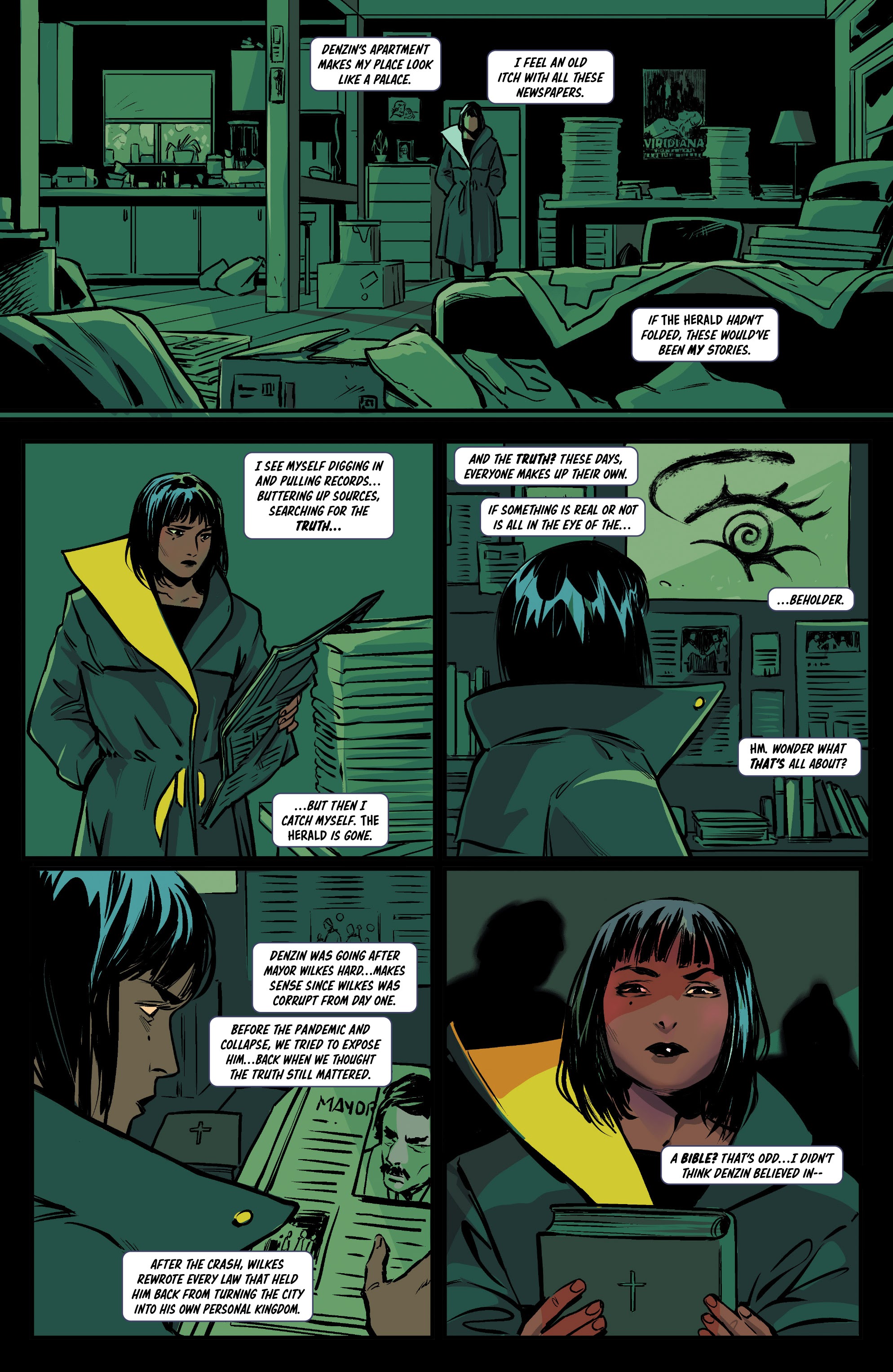 Read online Bylines in Blood comic -  Issue #1 - 14