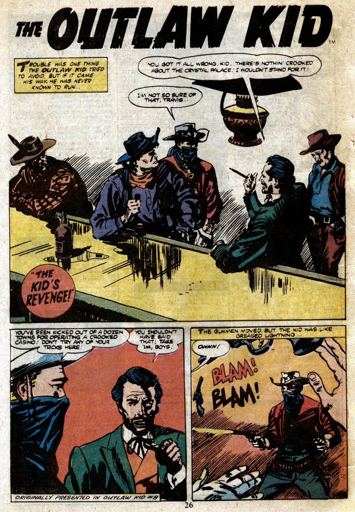 Read online The Outlaw Kid (1970) comic -  Issue #23 - 28