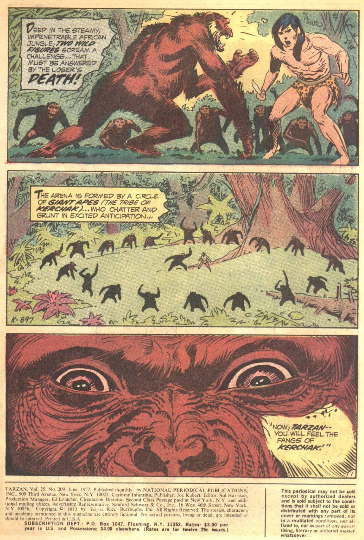 Read online Tarzan (1972) comic -  Issue #209 - 2