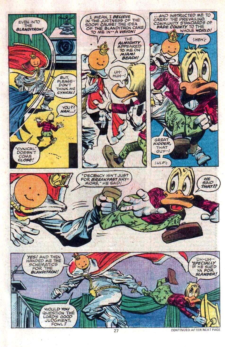 Read online Howard the Duck (1976) comic -  Issue #21 - 16