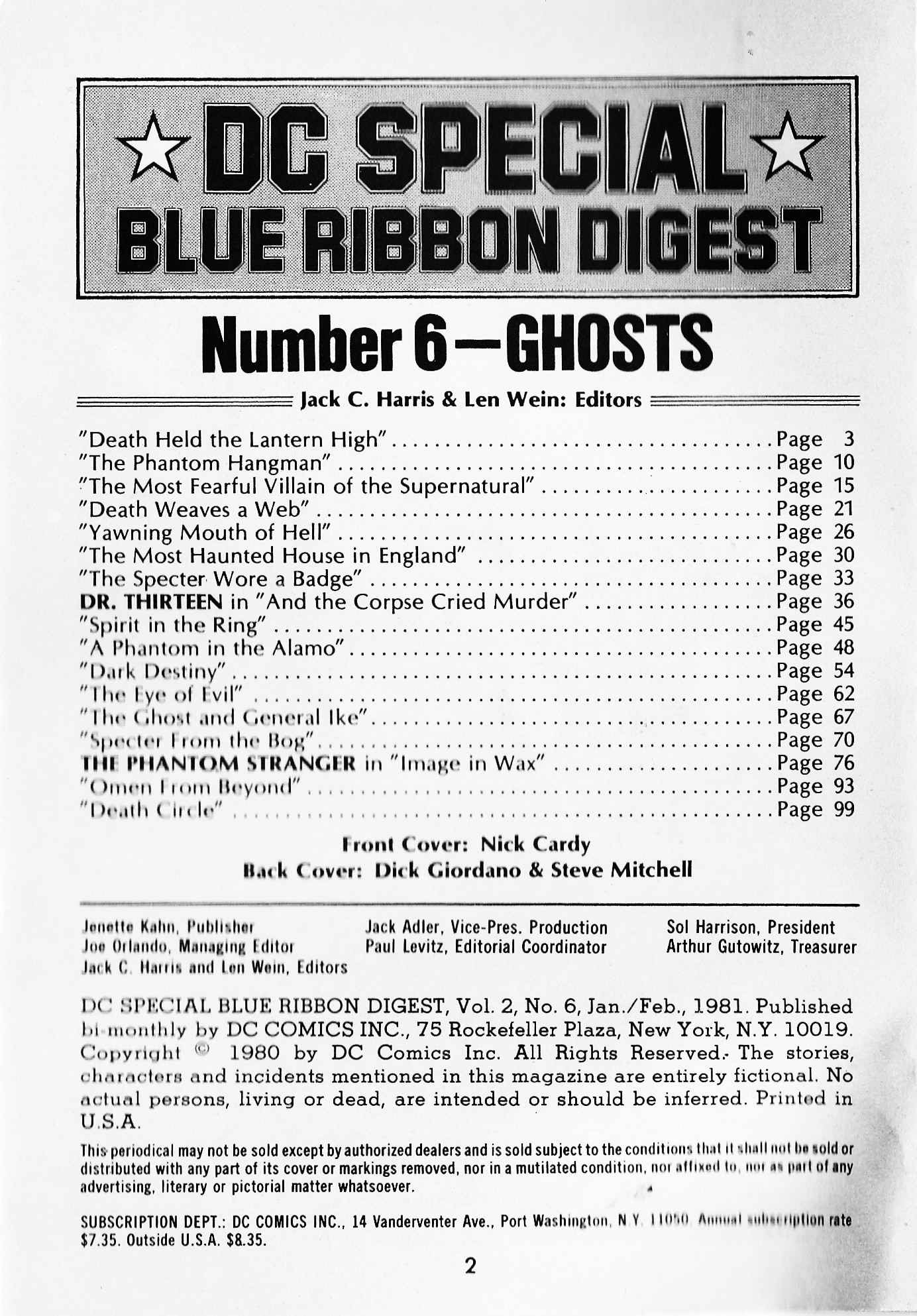 Read online DC Special Blue Ribbon Digest comic -  Issue #6 - 2