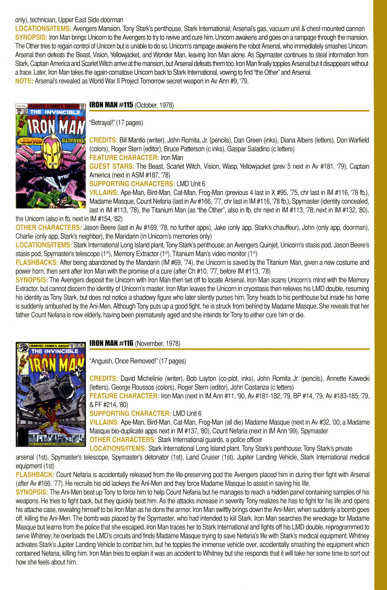 Read online Official Index to the Marvel Universe comic -  Issue #4 - 45
