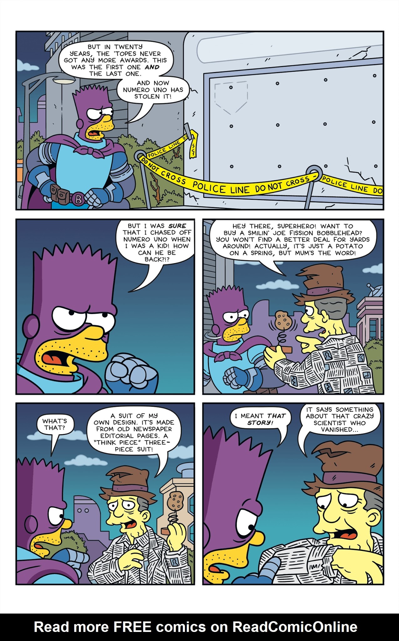 Read online Simpsons One-Shot Wonders: Bartman Spectacularly Super Secret Saga comic -  Issue #1 - 9