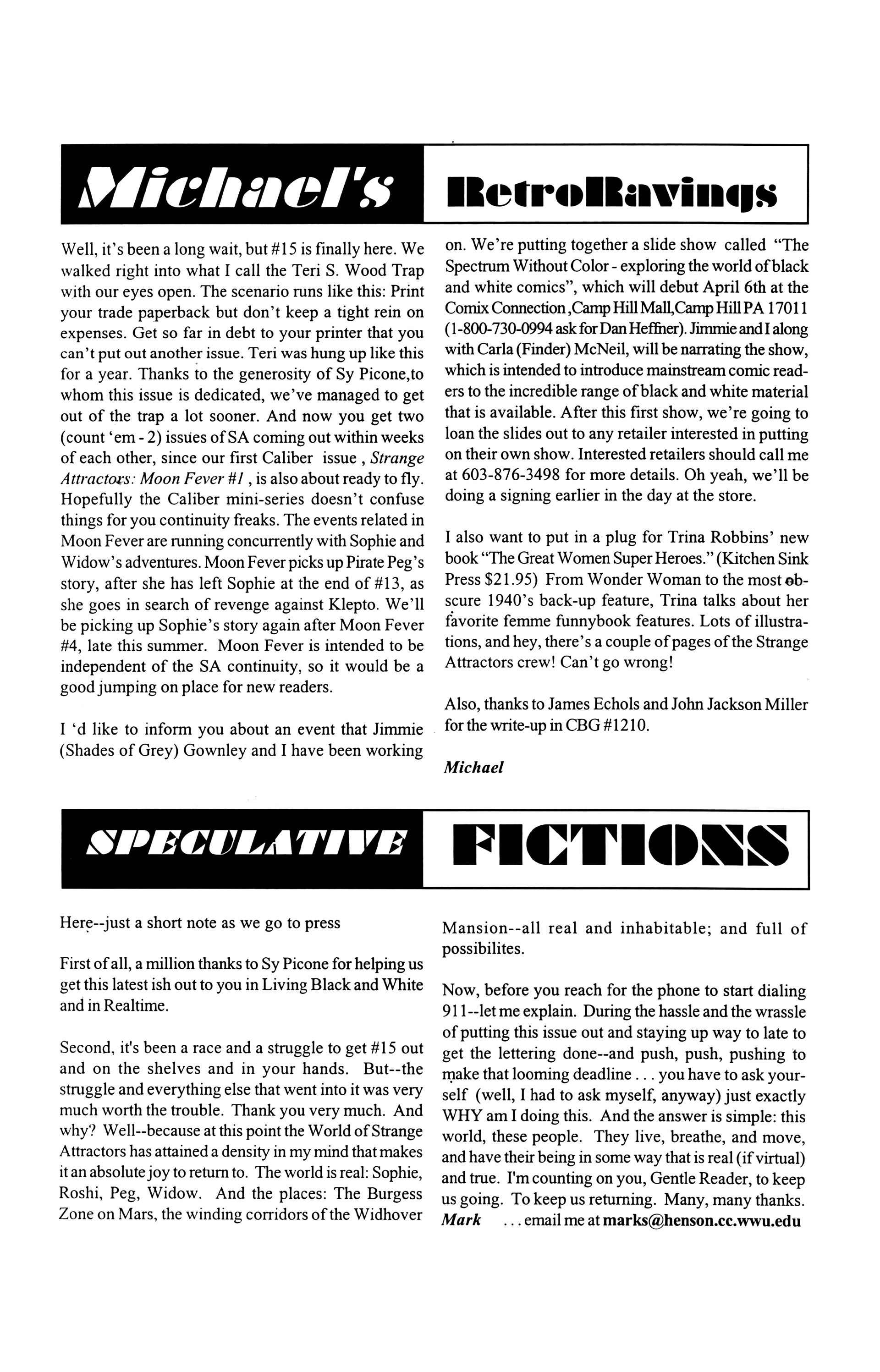 Read online Strange Attractors (1993) comic -  Issue #15 - 26
