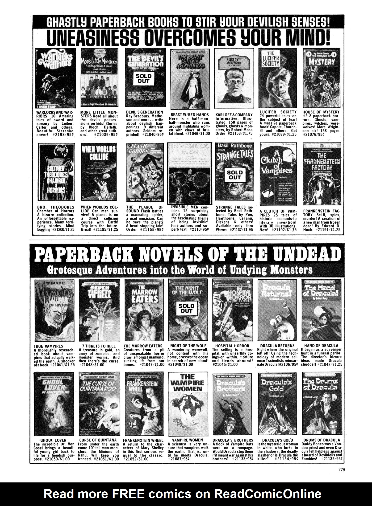 Read online Eerie Archives comic -  Issue # TPB 17 - 230