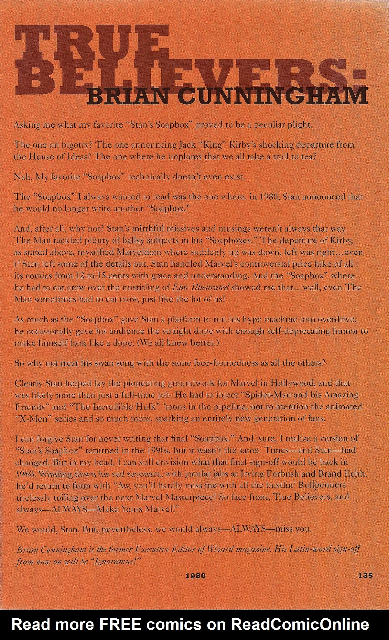 Read online Stan's Soapbox: The Collection comic -  Issue # TPB - 118