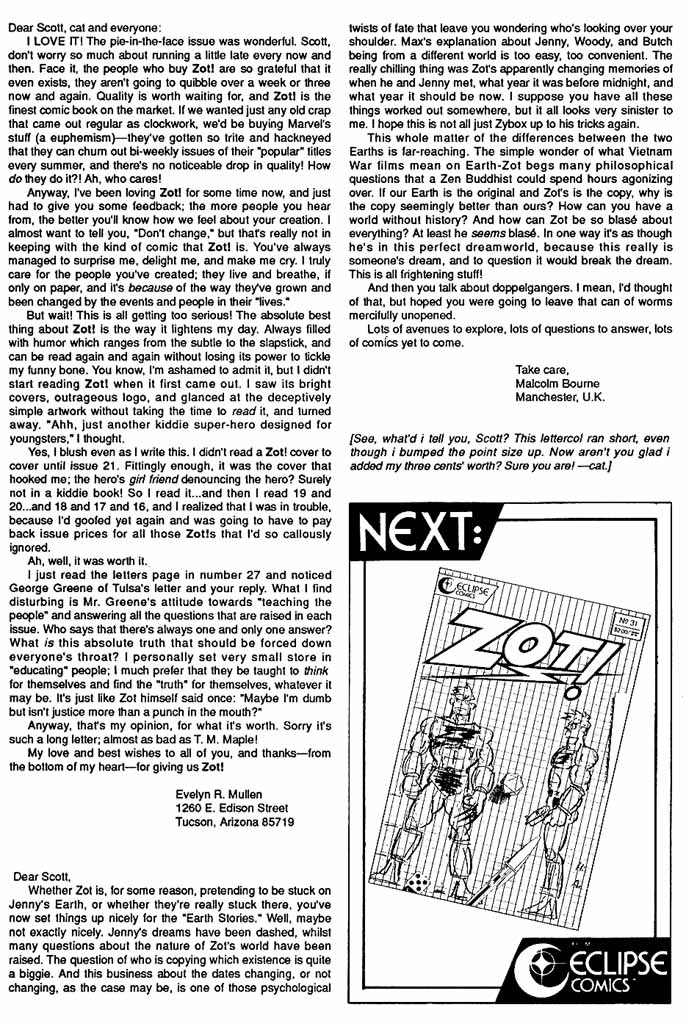 Read online Zot! comic -  Issue #30 - 23