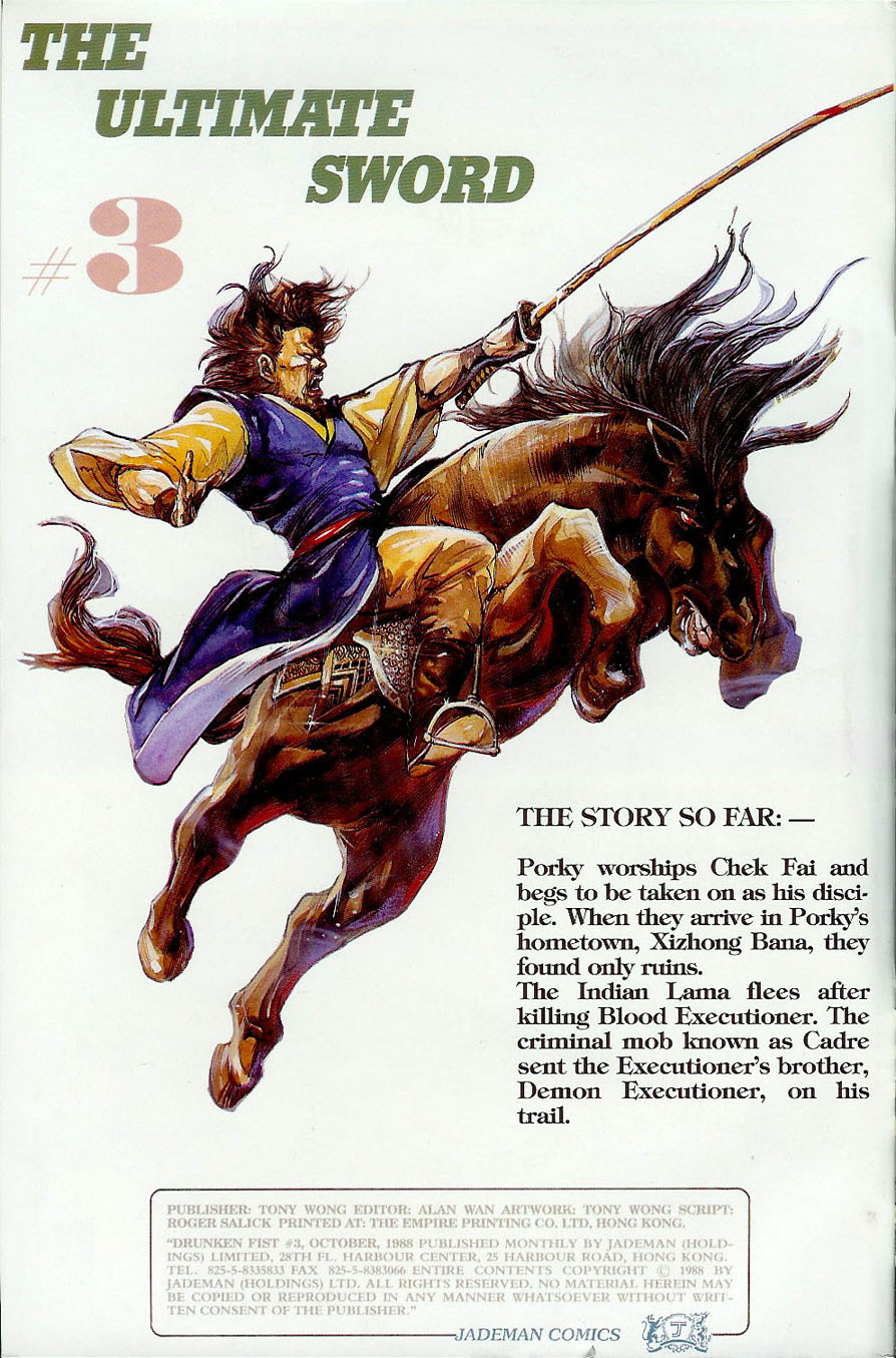 Read online Drunken Fist comic -  Issue #3 - 2