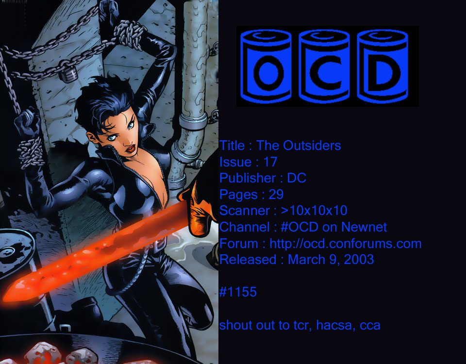 Read online The Outsiders (1985) comic -  Issue #17 - 1